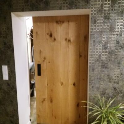 Schiebetür aus Eichenholz